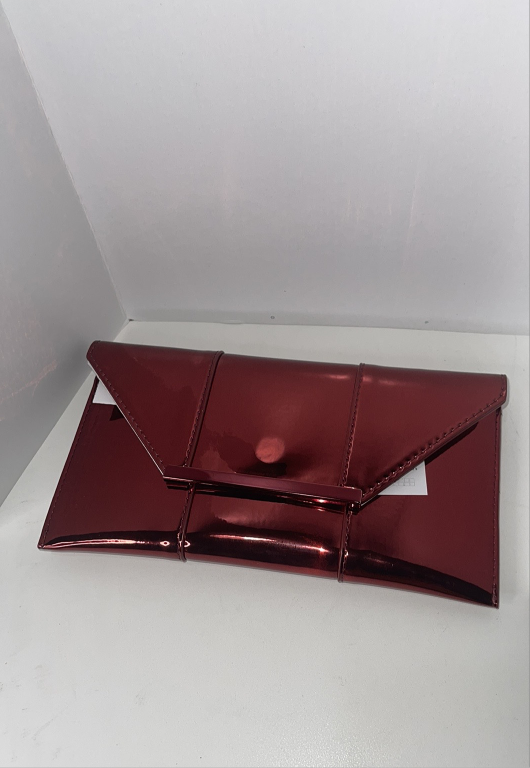 Aldo Red Metallic Clutch