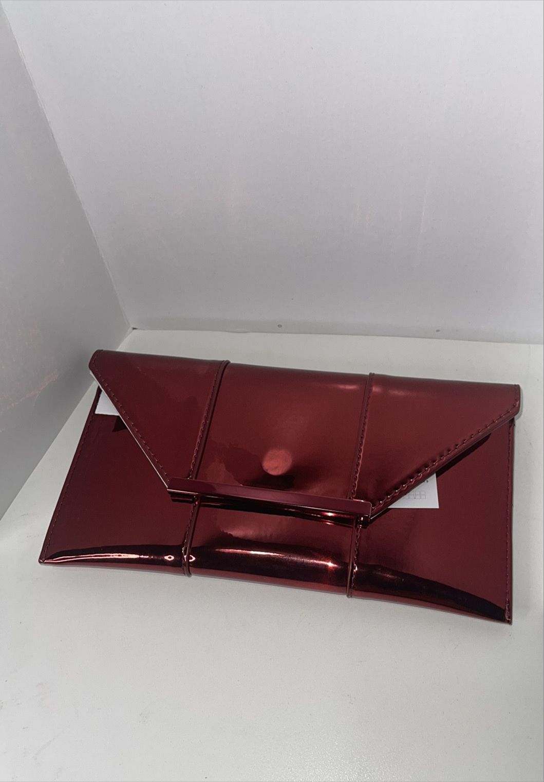 Aldo Red Metallic Clutch