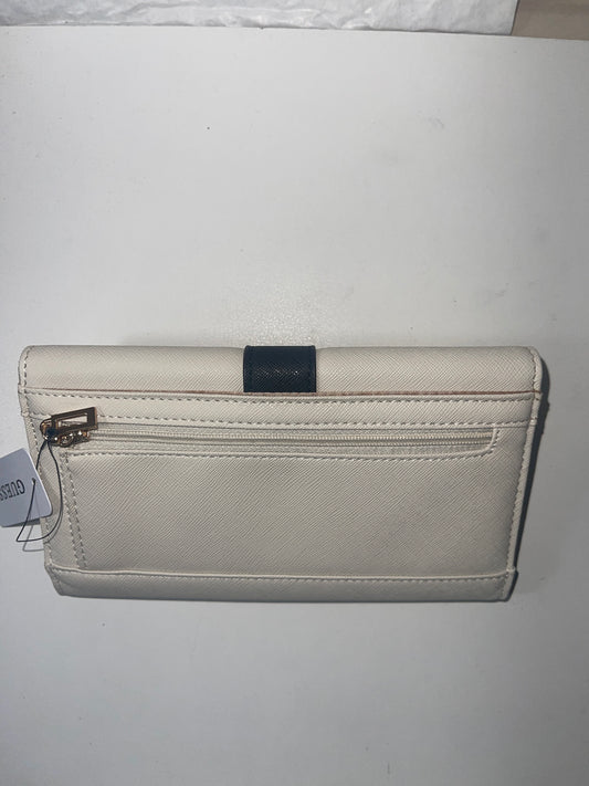 Guess Large White Clutch Wallet