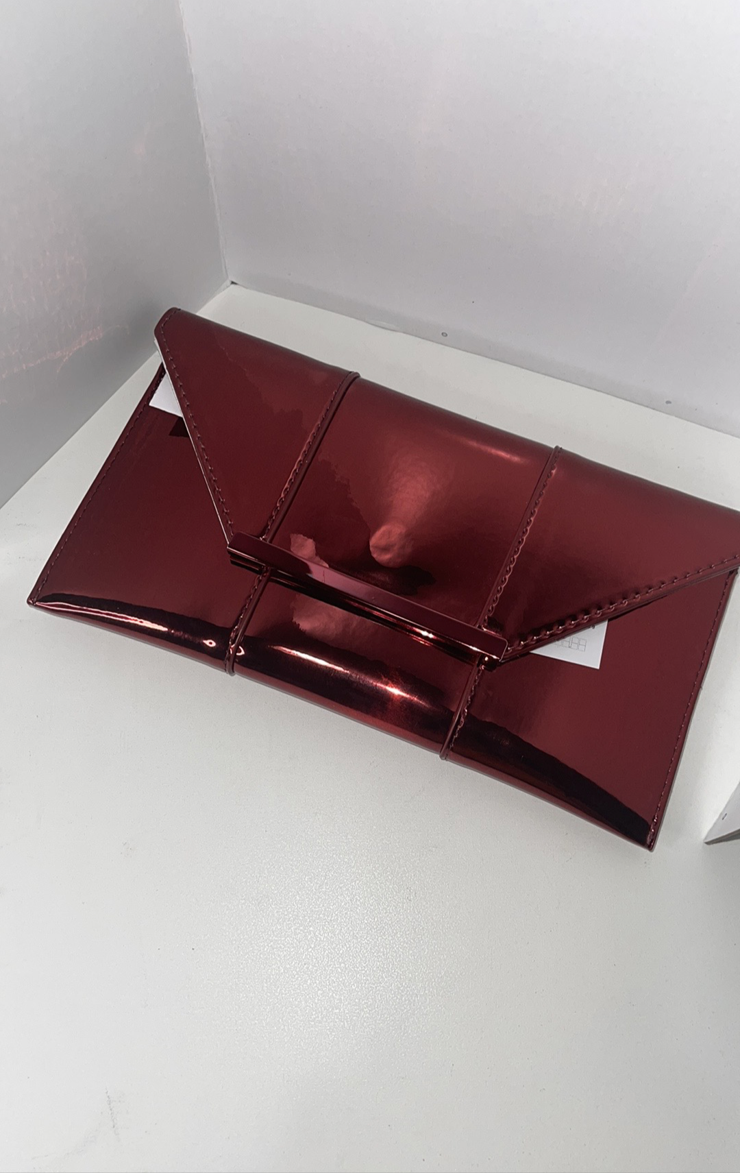 Aldo Red Metallic Clutch