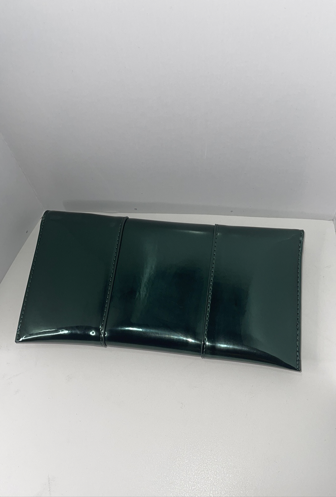 Aldo Green Metallic Clutch