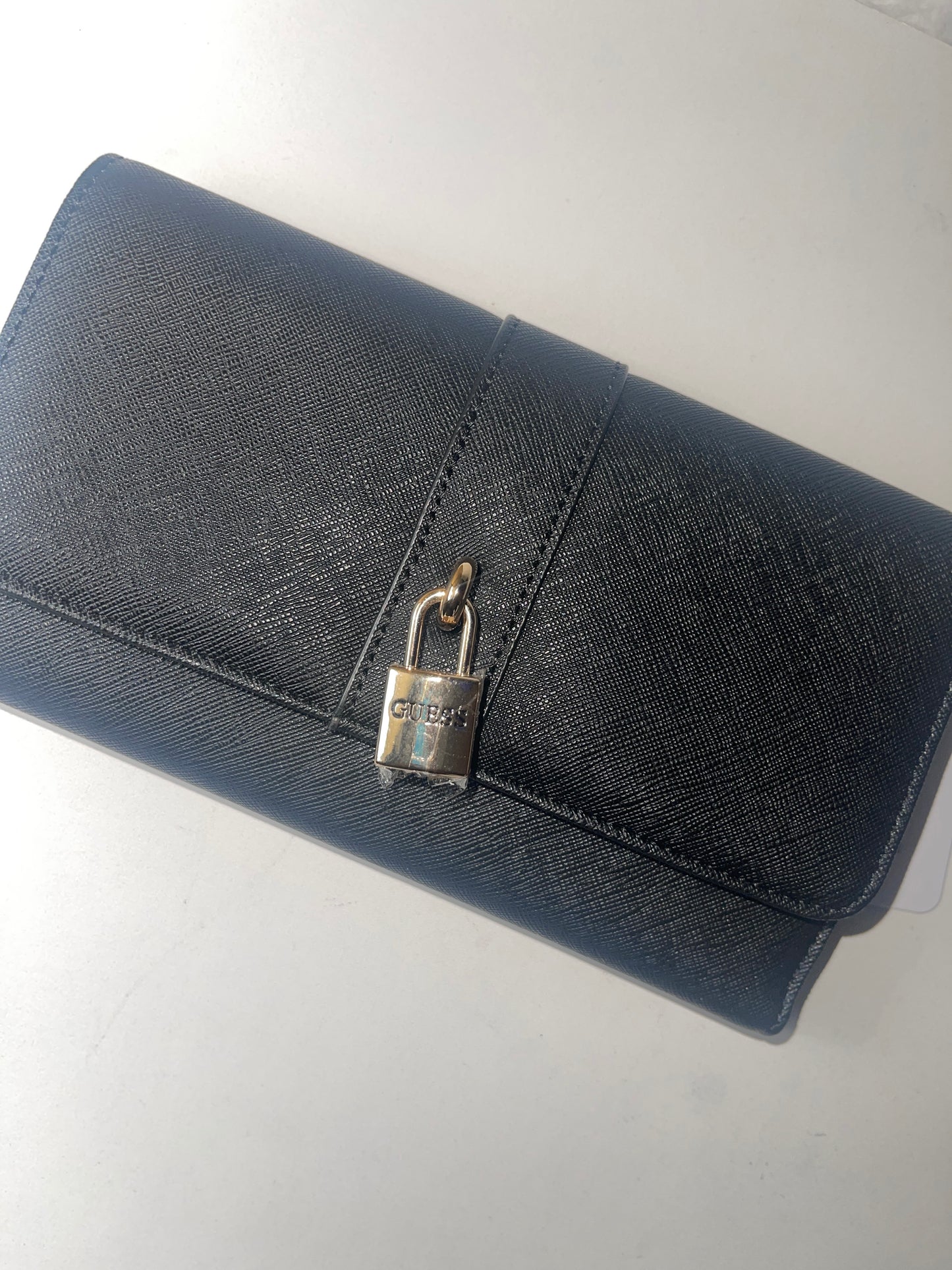 Guess Large Black Clutch Wallet