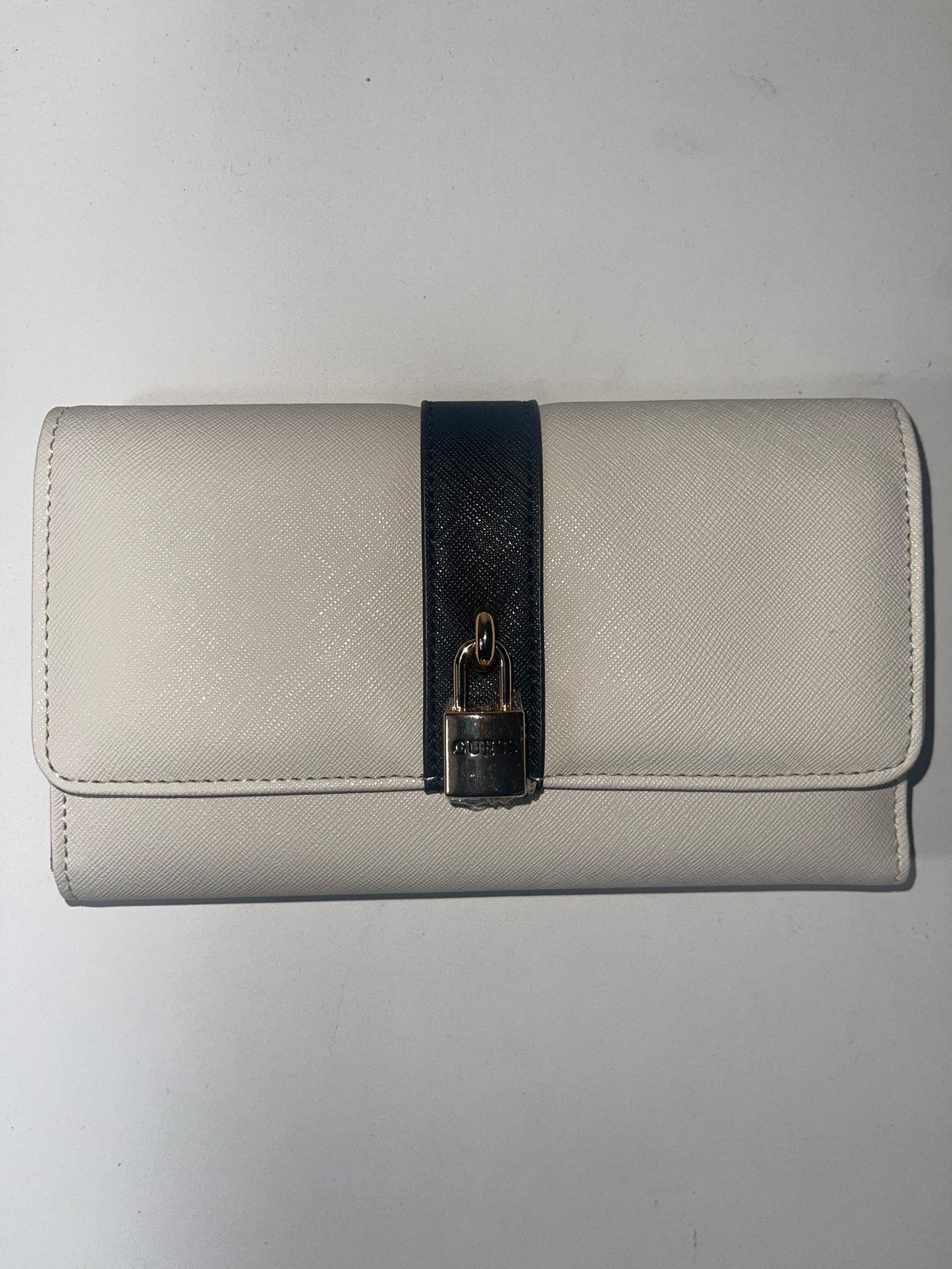 Guess Large White Clutch Wallet