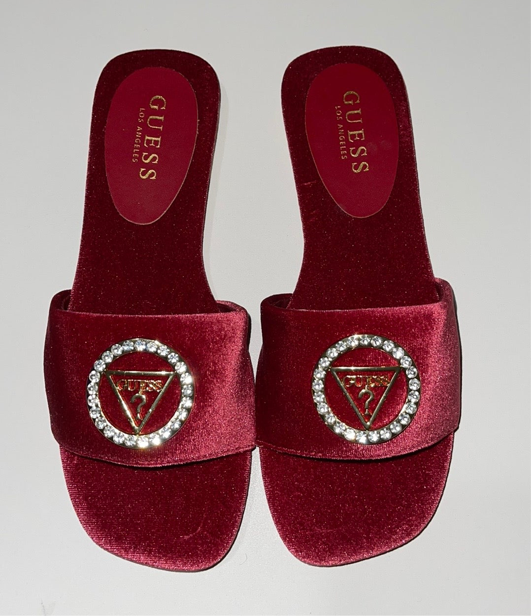 Guess Velvet Slippers