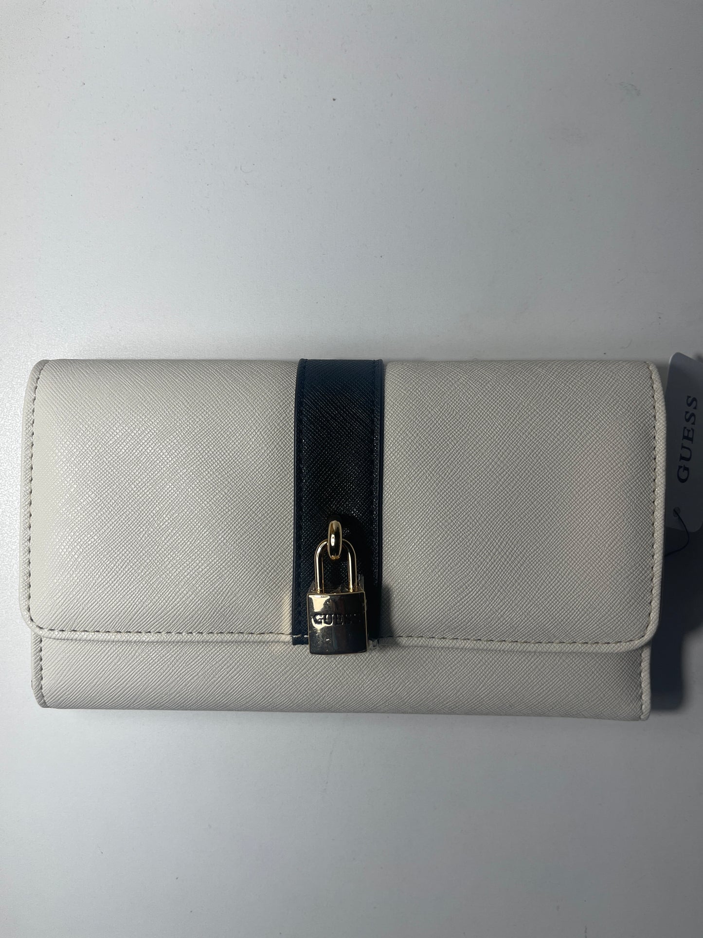 Guess Large White Clutch Wallet