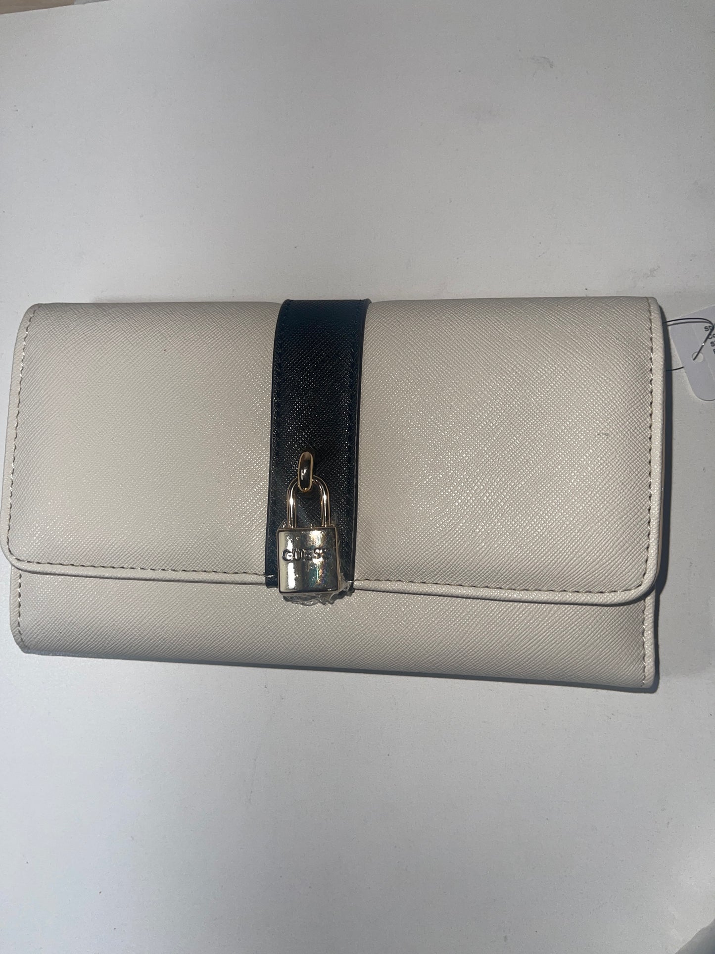 Guess Large White Clutch Wallet