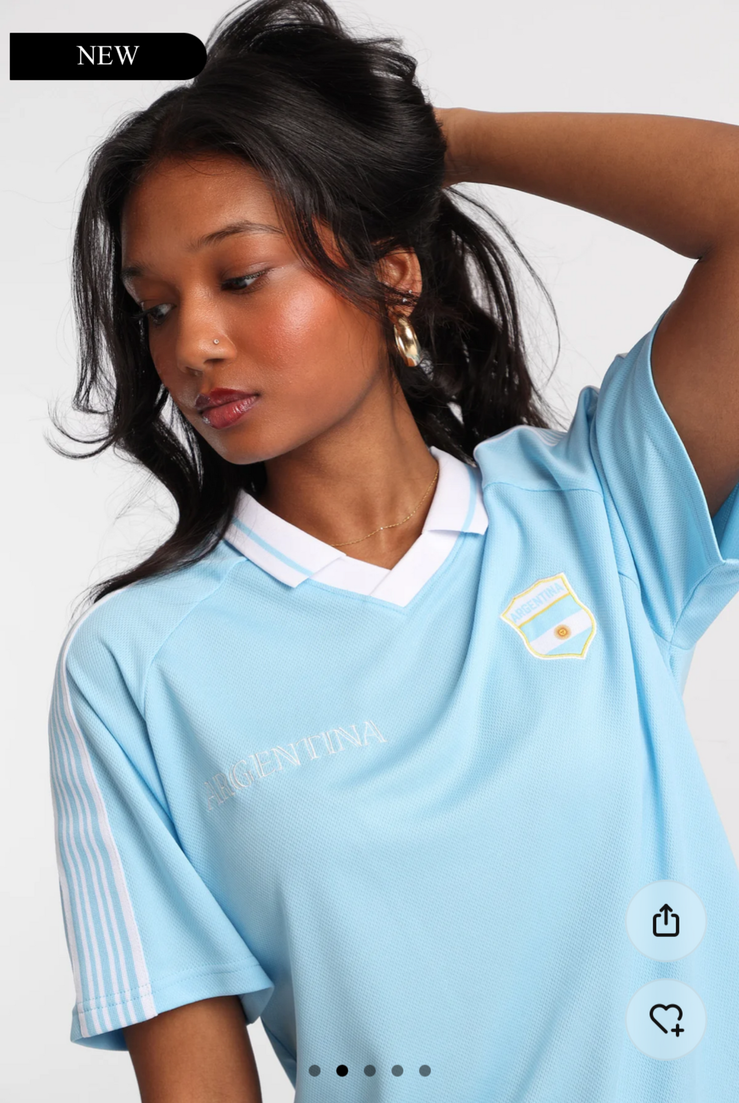 Team Argentia Soccer Jersey in large and medium
