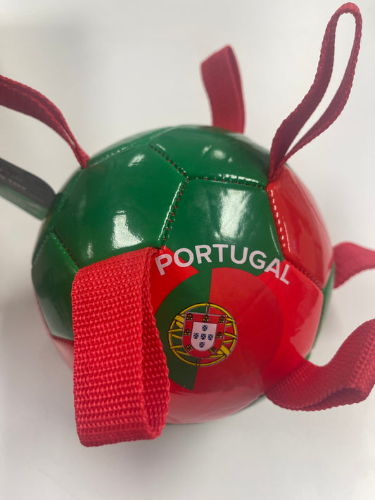Dog Toy Team Portugal soccer ball pull toy