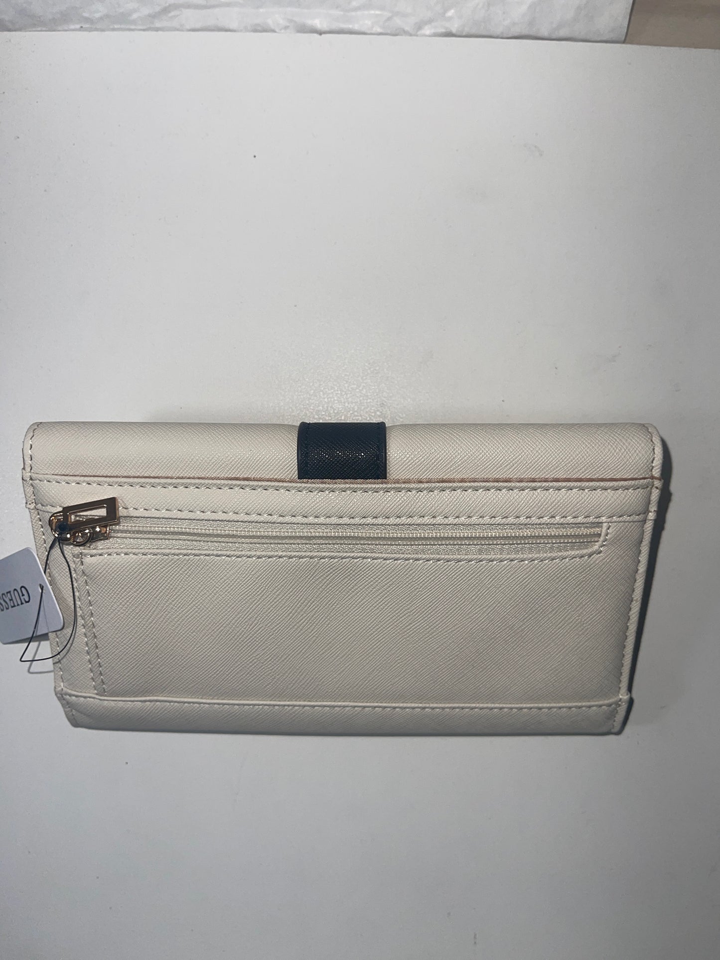 Guess Large White Clutch Wallet