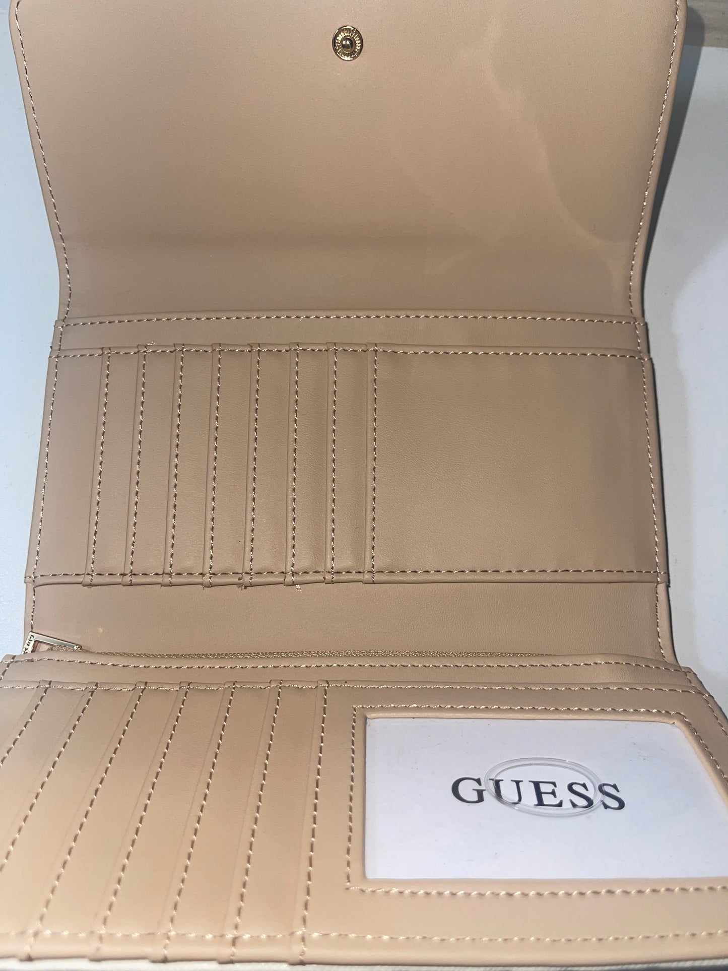 Guess Large White Clutch Wallet